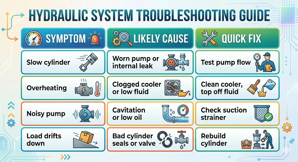 hydraulic system components