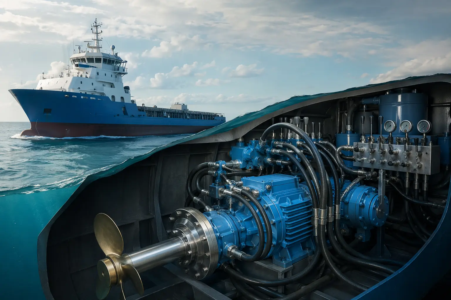 marine hydraulic propulsion system
